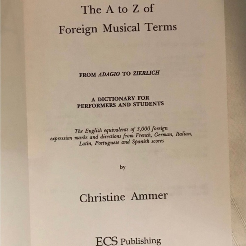 The A-to-Z  Paperback Foreign‎ Musical Terms - Picture 7 of 7